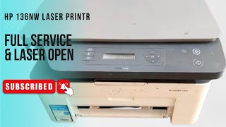 HP laser printer 136nw full service  how to open HP laser mfp 136nw printer [upl. by Rhett]