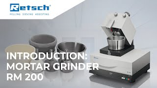 Mortar Grinder RM 200 RETSCH mortargrinder laboratoryinstruments [upl. by Nahsad245]