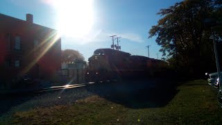 Afternoon EASTBOUND FWLI CFERCPE RailMixed Freight Train 10242024 [upl. by Cyril]