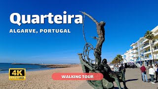 Quarteira Algarve 2023 🇵🇹 – Old Town Walking Tour Low Season – 4K [upl. by Lemkul996]