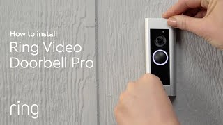 How to Install Ring Video Doorbell Pro  DiY Installation [upl. by Ylak]