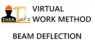 Structural Theory  Beam Deflection using Virtual Work Method Part 1 of 2 [upl. by Airdnaed206]