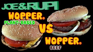 Joe amp Rupi testen Burger King ® Wopper ® Plantbased vs Wopper Beef  Veggie vs Beef  wer gewinnt [upl. by Revlis]