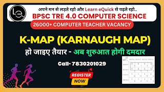 KMap Karnaugh Map  Digital Electronics  BPSC 40  STET  Computer Science  Learn eQuick [upl. by Mafala607]