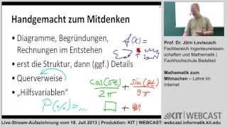 Mathematik zum Mitmachen  Lehre im Internet [upl. by Eskil]