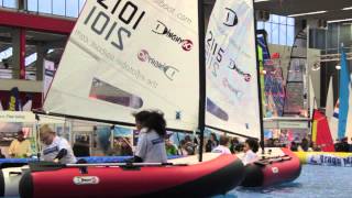 DinghyGo the inflatable sailboat  Hiswa 2013 waterfunzone [upl. by Ummersen]