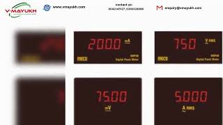 MECO  Digital Panel meter Voltmeter ACDC Trms [upl. by Maje]