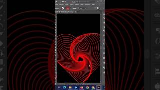 Blend tool heart design in adobe illustrator [upl. by Lyudmila]