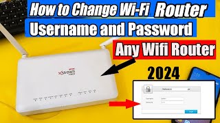 How to Find or Change WIFI ROUTER USERNAME AND PASSWORD  WIFI Router Admin Password Change 2024 [upl. by Liponis]