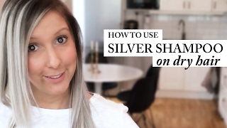 HOW TO USE SILVER SHAMPOO  BEST RESULT  DRY HAIR  PURPLE SHAMPOO  TUTORIAL [upl. by Linnell]