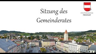 Livestream der Gemeinderatssitzung der Stadt Freistadt [upl. by Nnylf321]