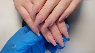 Nail extensions back fill Nail infill step by step Beginners friendly gel nails tutorial [upl. by Saundra]