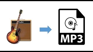 How to Export a GarageBand Song to MP3  For your iPhone amp iTunes [upl. by Anytsirhc]