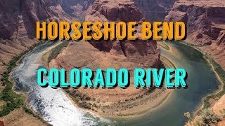 Horseshoe Bend Overlook Colorado River in Arizona ホースシューベンド コロラド川 アリゾナ州 [upl. by Adnyl]