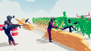 Zombie 100 Units vs Army Soldier  Totally Accurate Battle Simulator TABS [upl. by Inesita]