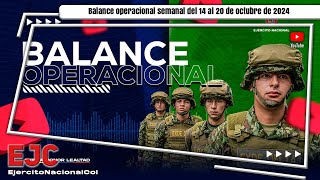 Balance operacional semanal del 14 al 20 de octubre de 2024 contundenciaoperacional [upl. by Olyhs]