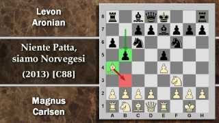 Partite Commentate di Scacchi 73  Carlsen vs Aronian  Niente Patta siamo Norvegesi  2013 C88 [upl. by Yenahs]