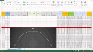 Algorithms within excel to calculate tunnel as built cross sections [upl. by Aietal]