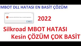 Mbot msvcr100dll ve msvcp100dll Hatası Kesin ve Basit Çözümü  BAŞKA ÇÖZÜMÜ YOK  2022 [upl. by Oecile]