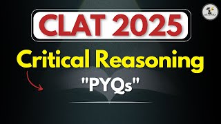 CLAT 2025 CLAT2023 Part1Previous year questions  Logical reasoning  CLAT 2026 [upl. by Erbma]