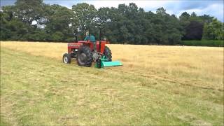 GEFG125 Flail Mower Demonstration by Farm Tech Supplies [upl. by Nerval]