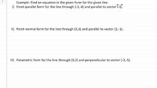 LabtubeElementary Linear AlgebraExamples of Equation for lines in R2 Part II [upl. by Amasa]