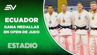 Ecuador ganó tres medallas de oro en Open de Judo en Colombia  Estadio  Ecuavisa [upl. by Airdnoed591]