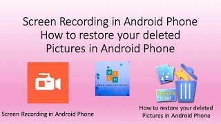 screen recorder for android restore deleted photos from android Make Your Life Happy [upl. by Iad298]