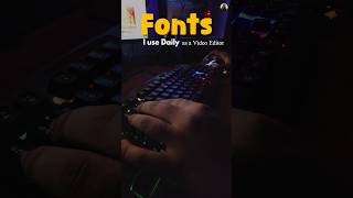 FONTS font fontpairing fontpack typography premierepro text adobepremirepro videoediting [upl. by Akili]