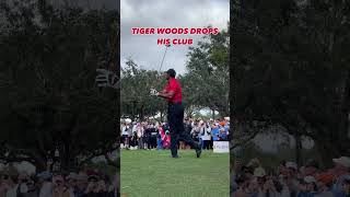 Why does Tiger Woods drop his golf club tigerwoods golf pgatour [upl. by Rozalie780]