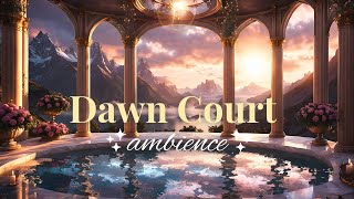 Dawn Court  ACOWAR High Lord Meeting  1 hour music amp 1 hour ambient sound [upl. by Elleirua343]