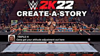 WWE 2K22  How To Create A Story Any Custom StoriesStorylines [upl. by Pepi]