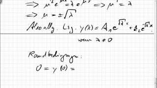 09A6 Differentialgleichung mit Randbedingungen quantenmechanisches Teilchen im Potentialtopf [upl. by Jany]