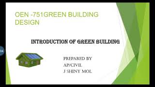 Introduction of Green Building [upl. by Irual]