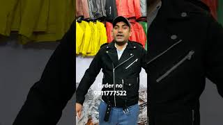 Cheapest leather jacket Delhi mo n 9911777522 [upl. by Odlonyer]