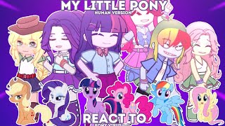 My Little Pony react to quotPONY VIRUSquot  FAKE BLOOD  Horror  2x [upl. by Khanna260]