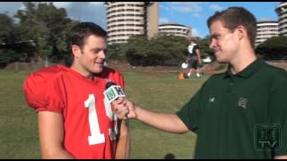 Sidelines With Mattie D  Interview with Quarterback Sean Schroeder [upl. by Yahsat]