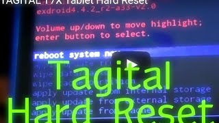 TAGITAL T7X Tablet Hard Reset [upl. by Yboc]