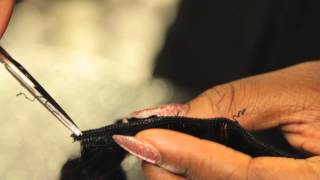 How to Split Wefts  Hair Extensions [upl. by Leachim45]