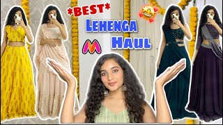 Best Designer Lehenga Ever😍 Fully Stitched Lehenga Under 2000 from Myntra😱  Myntra Haul [upl. by Clarinda]