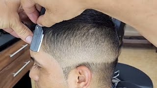 Cómo hacer un degradado de barbería claro corte de cabello para hombre paso paso para principiantes [upl. by Esinel453]