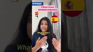 Learn Common SPANISH Phrases Instantly 🗣️✨  English to Spanish Shorts travel english [upl. by Ellekram]