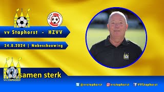 vv Staphorst  HZVV  2482024  Nabeschouwing trainers [upl. by Oakleil]