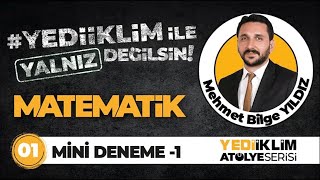 2024 KPSS MATEMATİK MİNİ DENEME 1  Mehmet Bilge YILDIZ [upl. by Rebmyt]