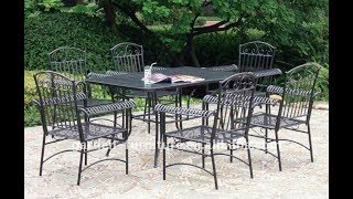 Wrought Iron Patio Furniture Sets [upl. by Afatsuom71]