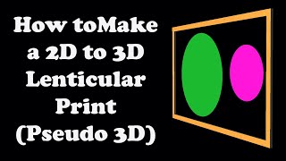 How to convert a 2D picture into a 3D lenticular print [upl. by Kirsteni38]