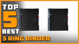 Best 3 Ring Binder in 2024  Top 5 School Binders Review [upl. by Areit893]