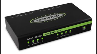 MAudio MIDISPORT 4x4 Anniversary Edition  4in4out MIDI Interface 64x64 Discrete Overview [upl. by Ozen]