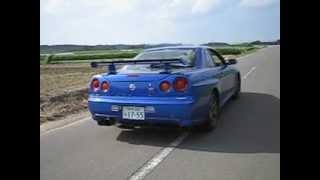 R34 GTR launch [upl. by Xet]