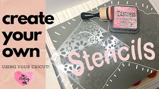 HOW TO MAKE STENCILS WITH CRICUT  DIY CARDMAKING STENCIL  EASY STENCIL MYLAR SHEET  STENCIL FILM [upl. by Ehcar]